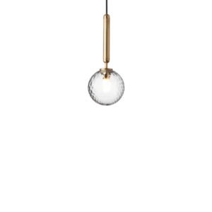Miira 1 pendel, brass / optic clear • NUURA 3-Year Warranty