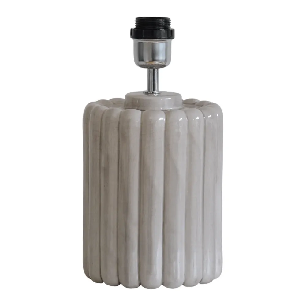 Odessa Lampfot H29cm, Grå