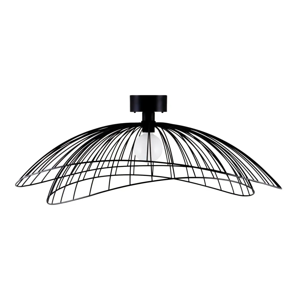 Plafond/Vägglampa Ray 85 Ebenholts