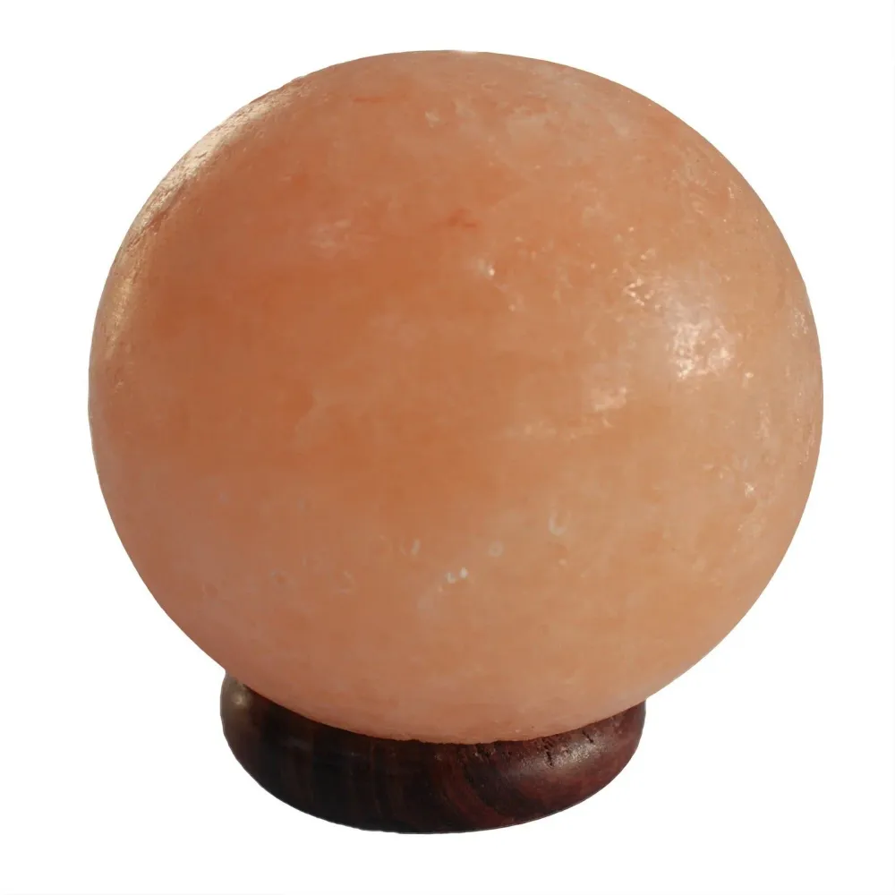 Saltlampa Boll - Rymlig Träbas Long Lifespan