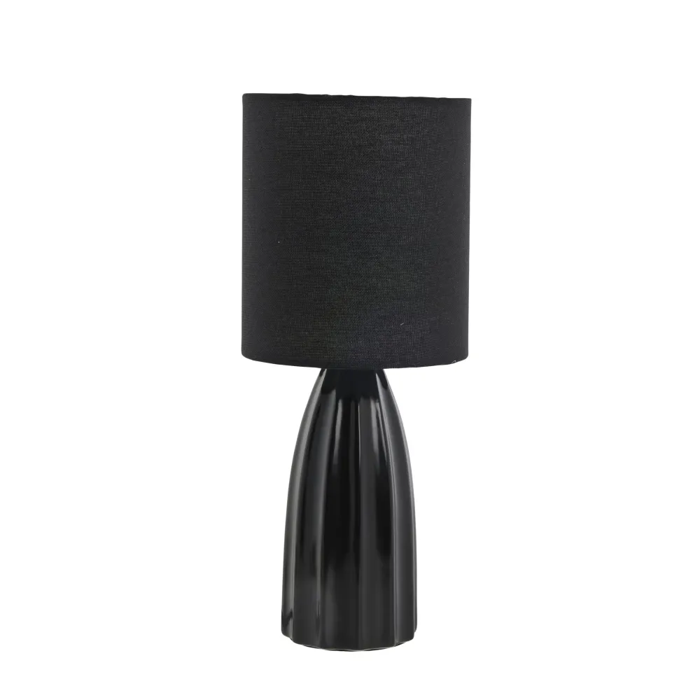 Sarah bordslampa L14XH34XB14 cm. kolsvart