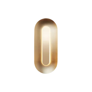 Sasi Large vägglampa, brass • NUURA