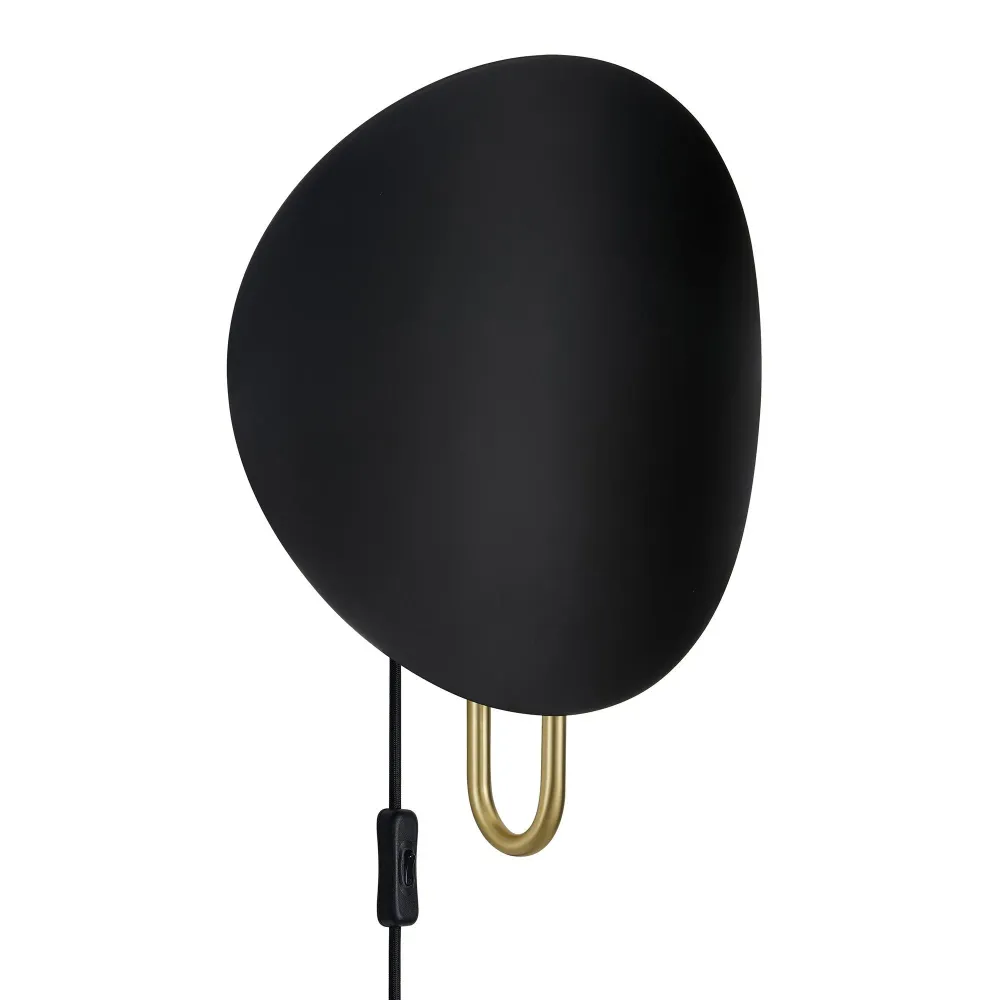 Spargo Vägglampa Svart/Mässing