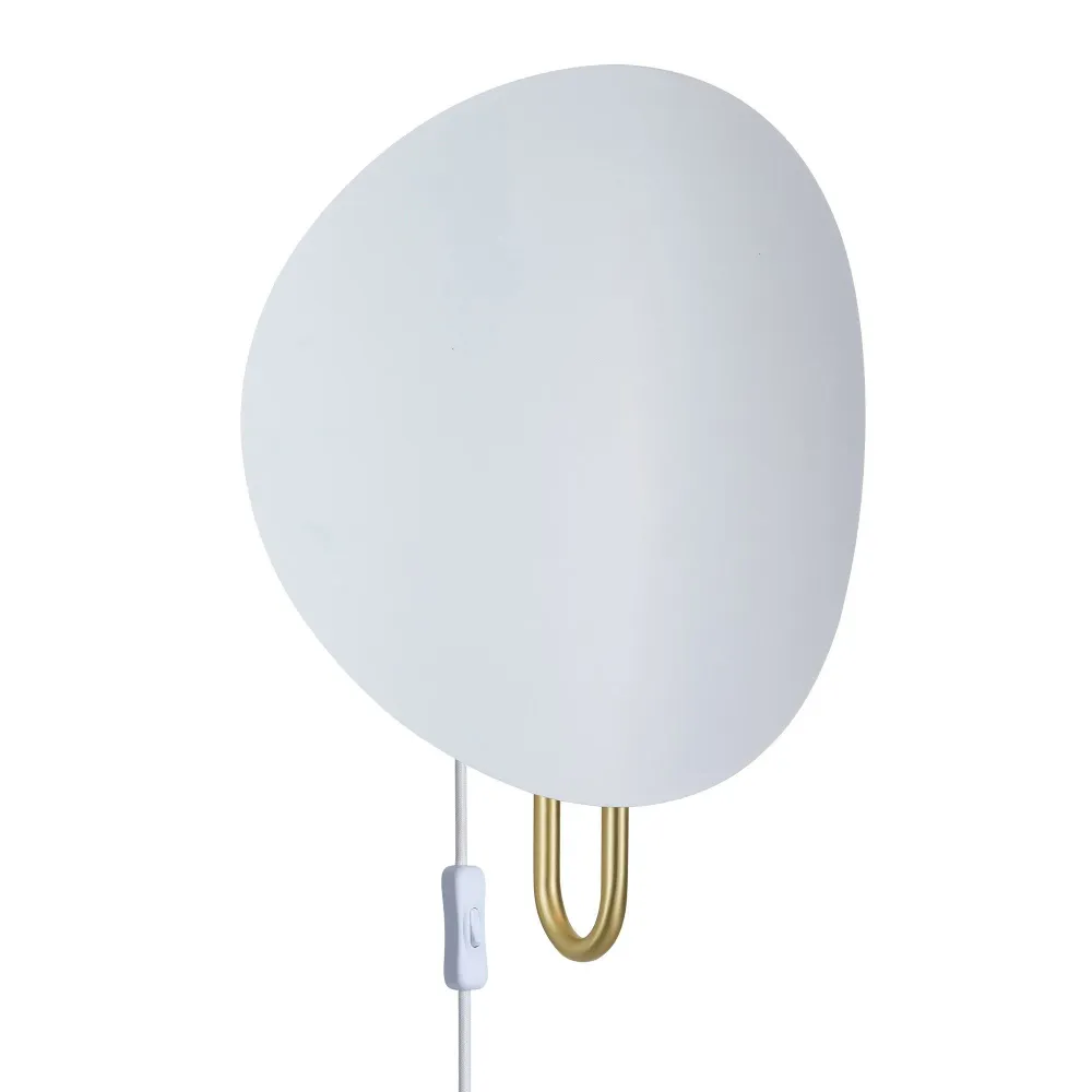 Spargo Vägglampa Vit/Mässing