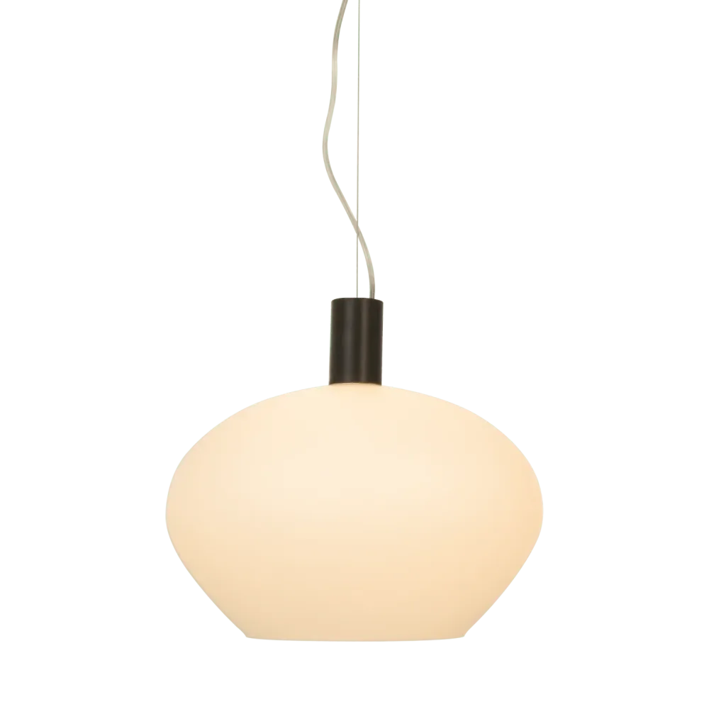 Varmvit BELL taklampa 35cm, svart/vit