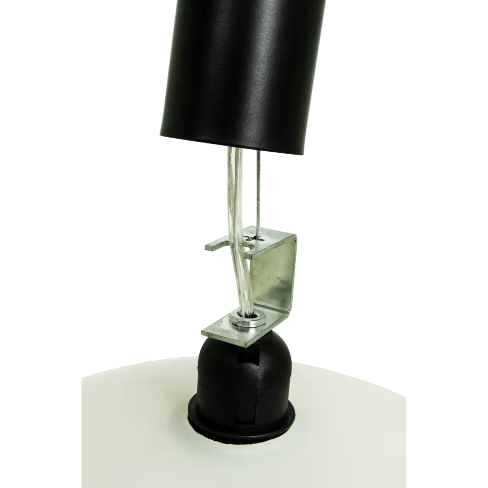Varmvit BELL taklampa 35cm, svart/vit