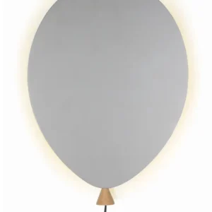 Varmvit VÄGGLAMPA BALOON GRÅ