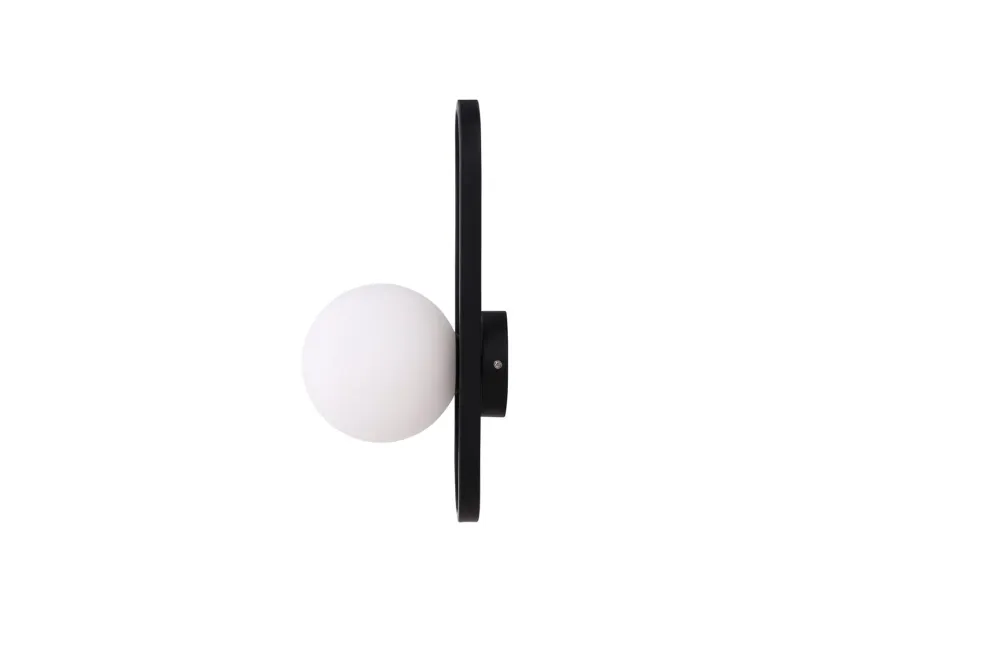 Vägglampa Venture Home Alpes Onyx / Vitt Glas