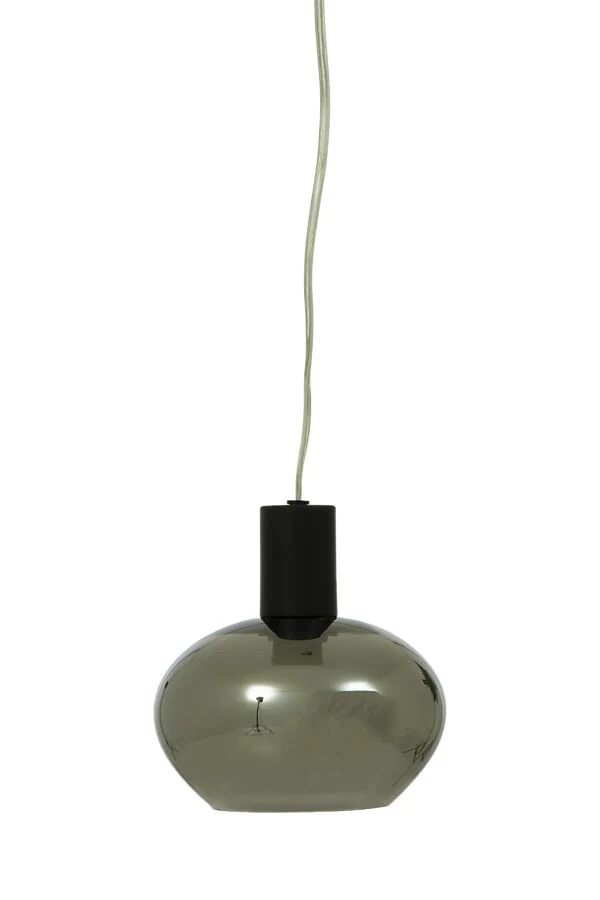 Vintage Style BELL fönsterlampa, svart/rök