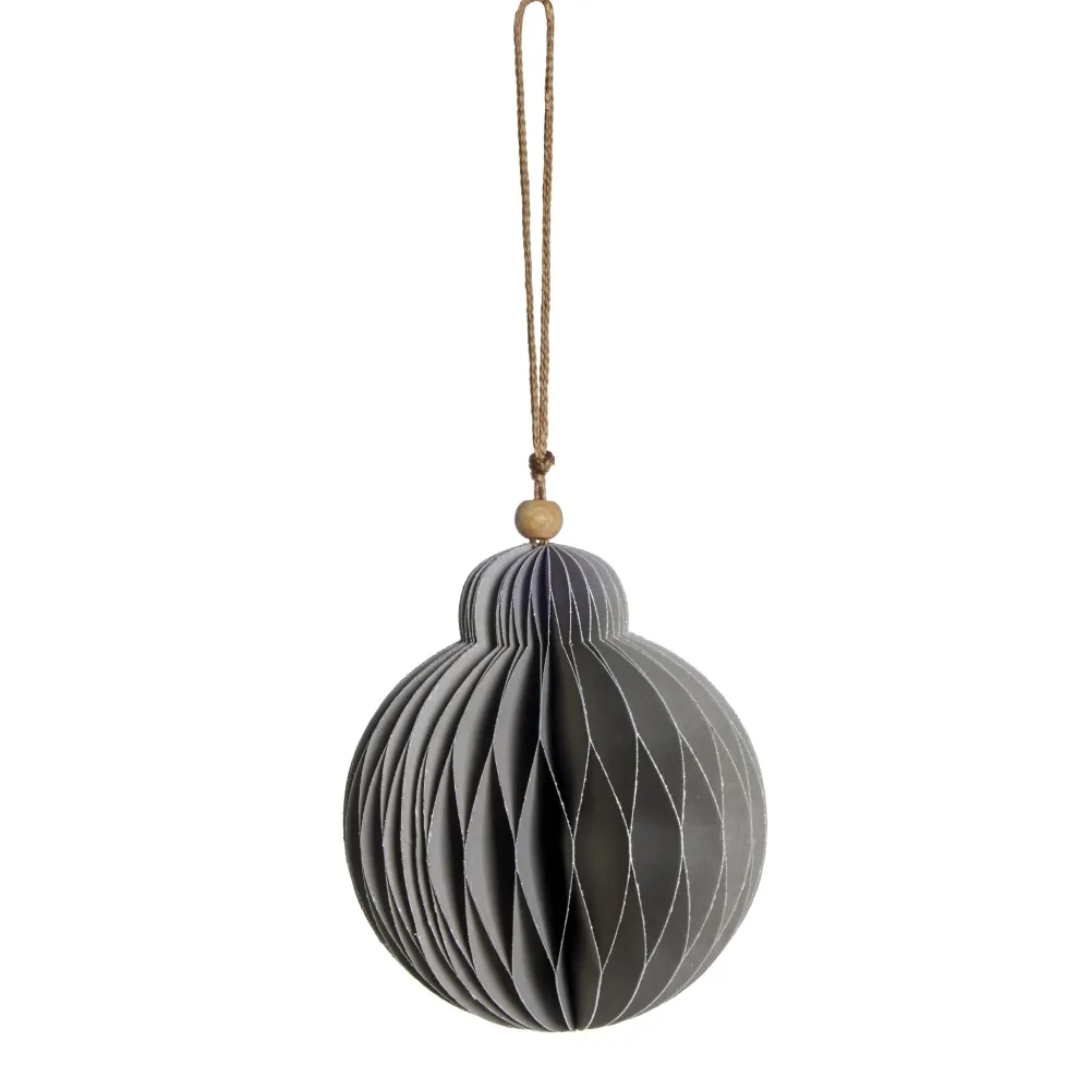 Vintage Style Paline ornament H10 cm. lysegrå