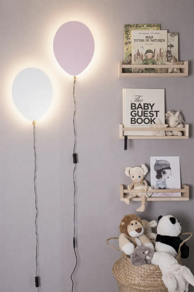 Vintage Style Vägglampa Balloon Rodnad