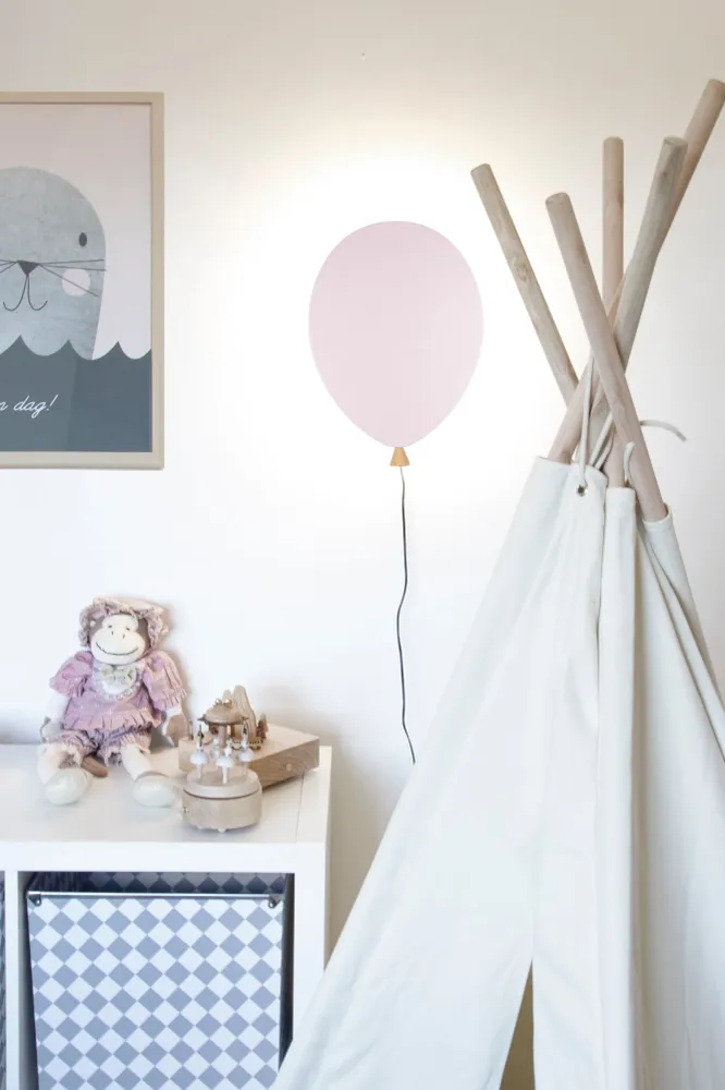 Vintage Style Vägglampa Balloon Rodnad