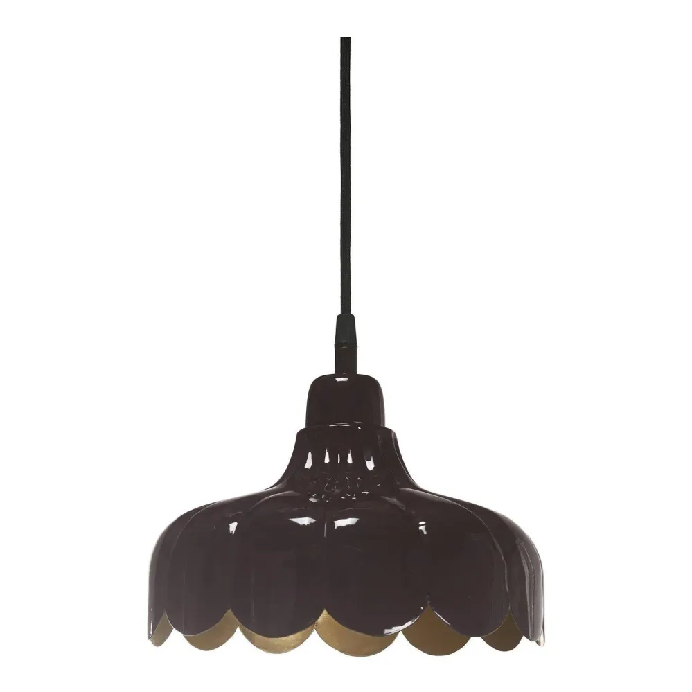 Wells Fönsterlampa Brun/guld 24cm