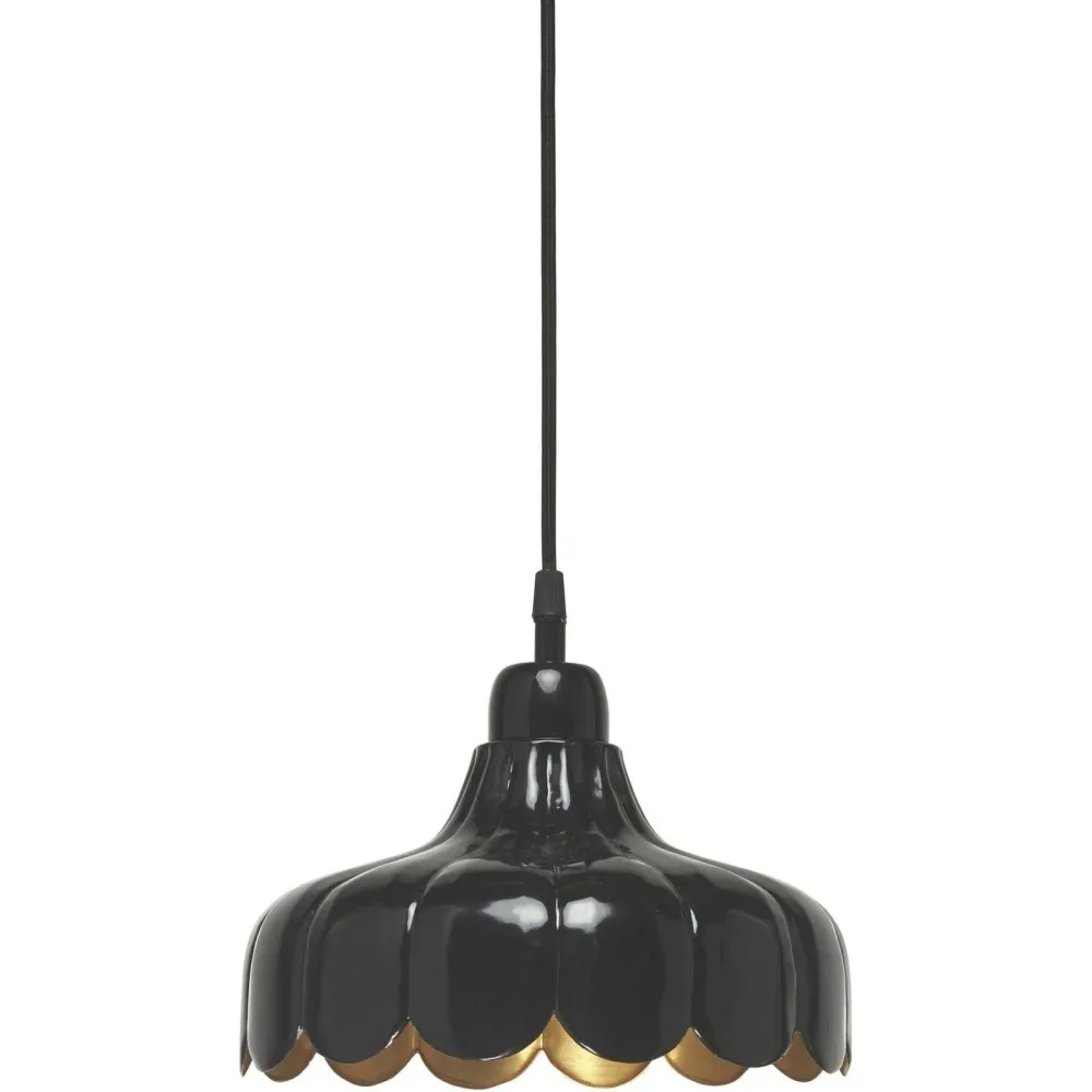 Wells Fönsterlampa Svart/guld 24cm