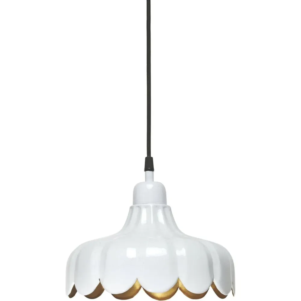 Wells Fönsterlampa Vit/guld 24cm
