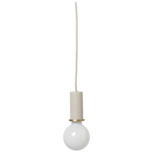 Vädersäker utomhus Socket Pendant Low - Fjäderlätt Grey