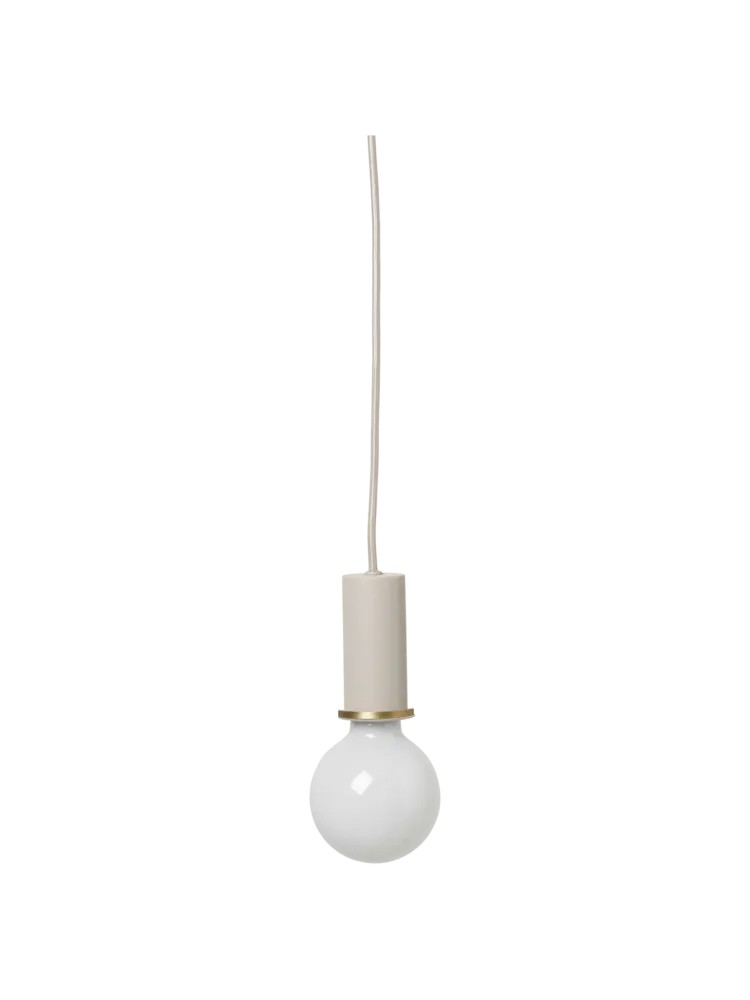 Vädersäker utomhus Socket Pendant Low - Fjäderlätt Grey