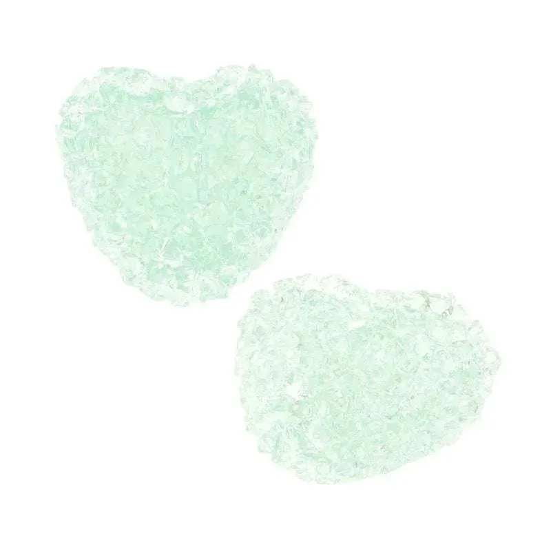 Akrylpärla - Lyx hjärta Teal blue 13x12mm 1 styck