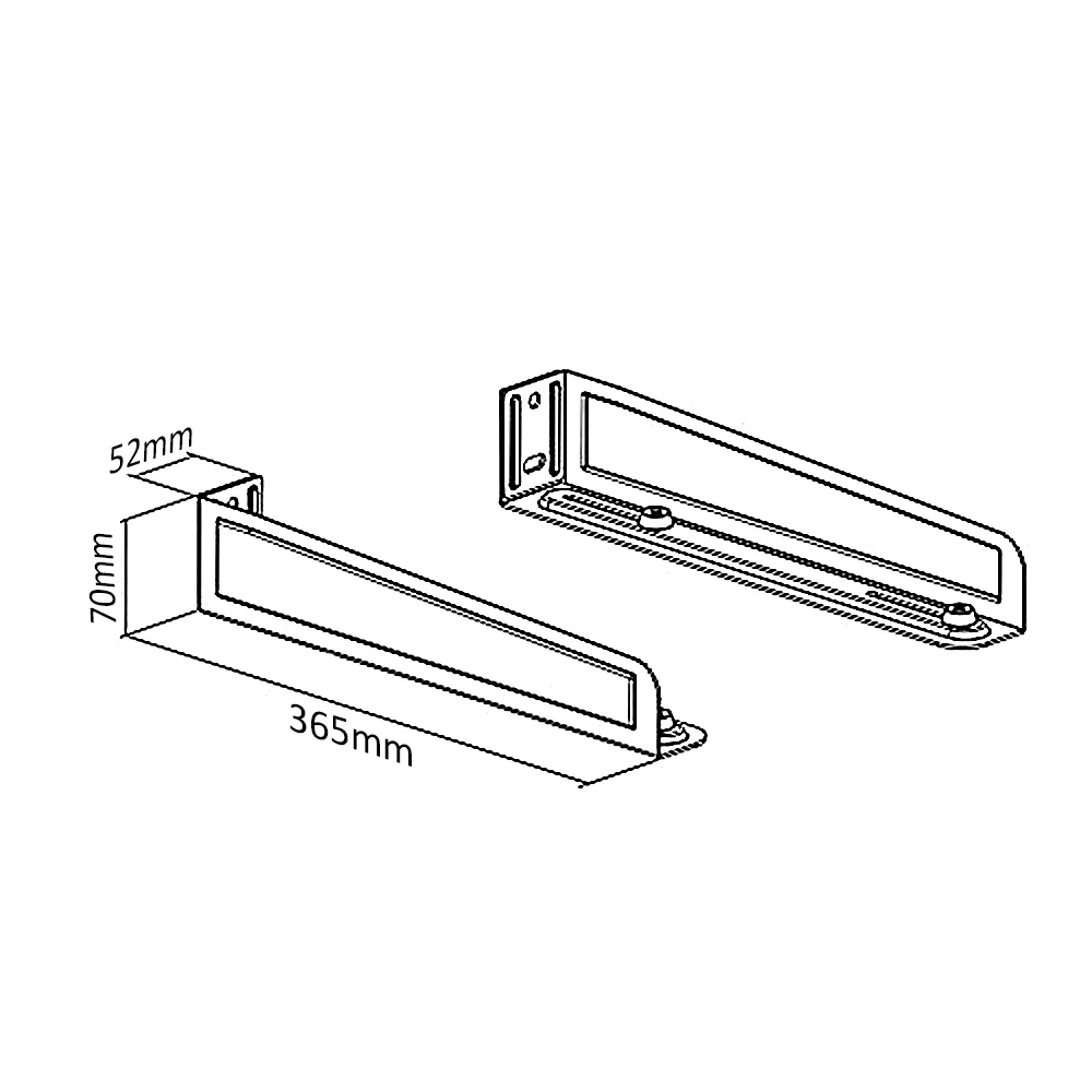 Maclean MC-807 Väggmonteringshandtag Fästen onyx, upp till 35 kg