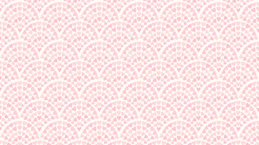 Reveal Tapet Scallop Hearts - Pink