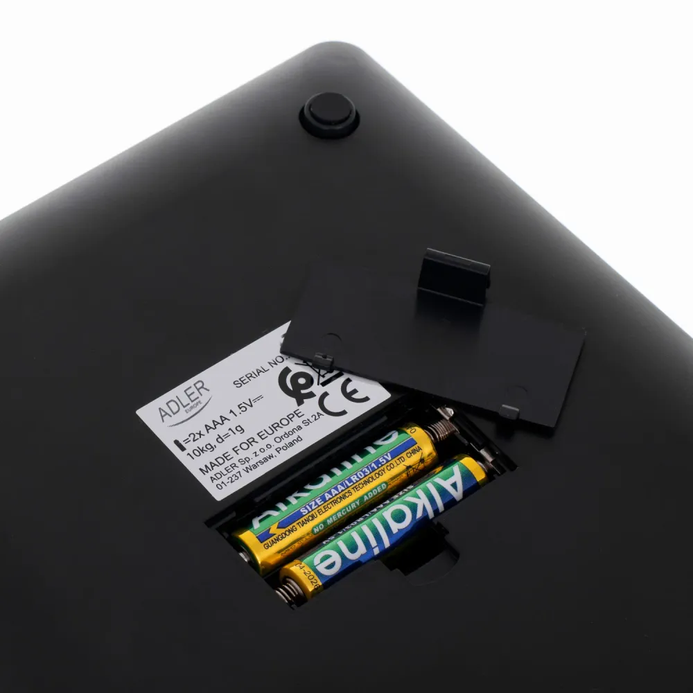 Adler AD 3173s Köksvåg upp till 10 kg LED Mått 20 x 16 cm