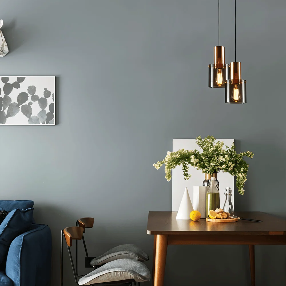 BottleLite – Modern Cylindrisk Hänglampa i Glas och Metallisk