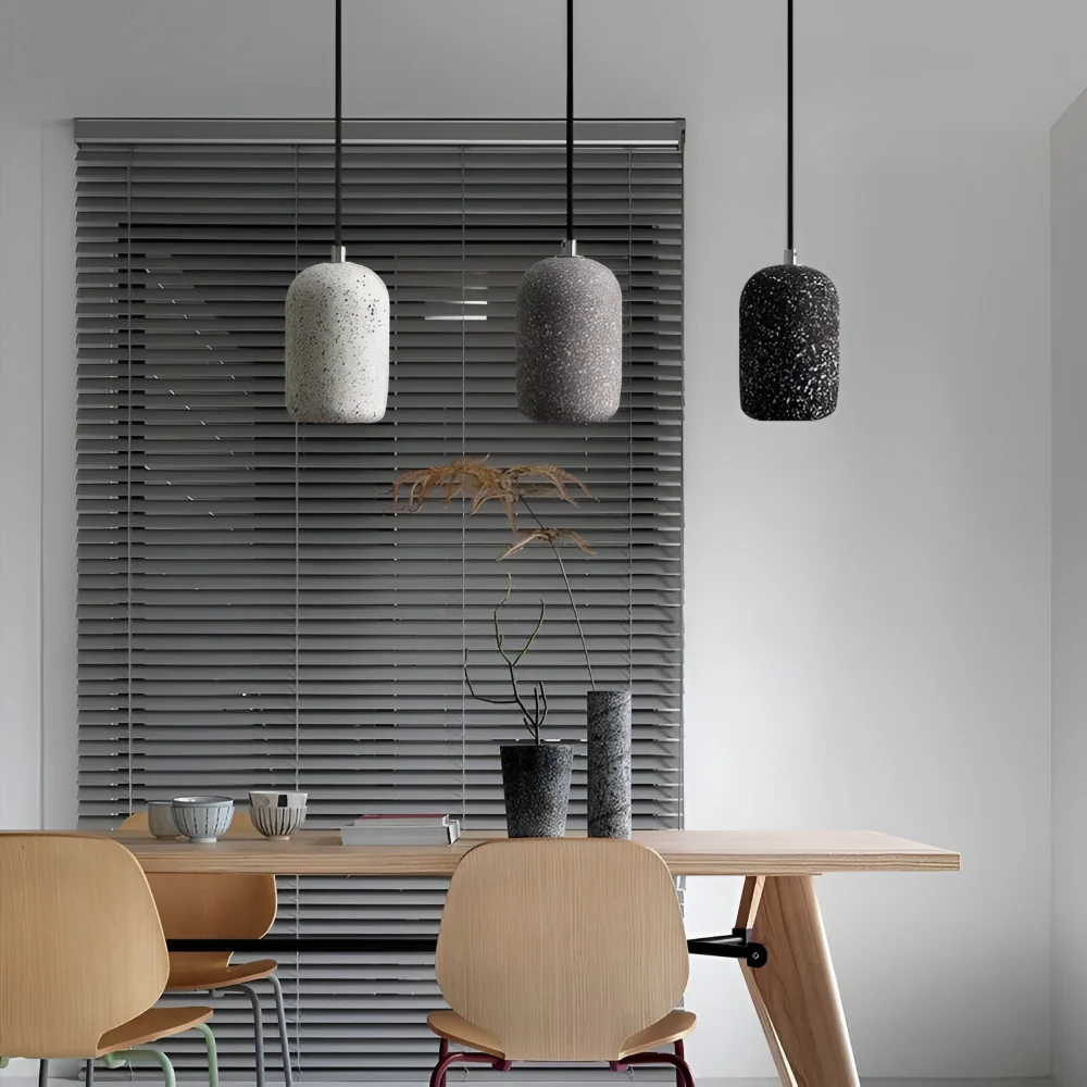 Cemlume – Industriell Taklampa i Cement och Glas Vit