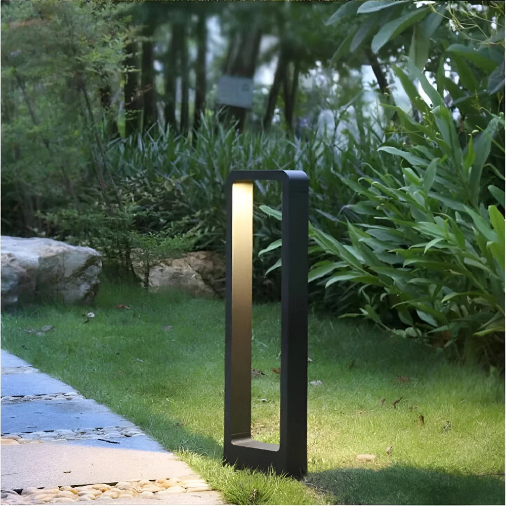 Modern trädgårdslampa midnight (30/60/80 cm) – Aluminium LED-utomhuslampa – IP65 vattentät 30cm