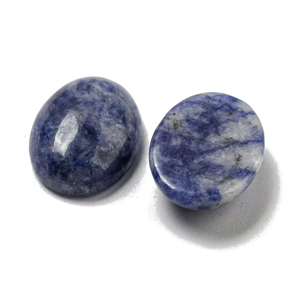 Cabochon Blue Spot Jasper - Oval 18x13mm 1 Styck