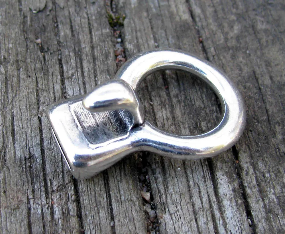 Haklås Silverfärgat - Toggel, hål 11x5,3mm - 1 styck