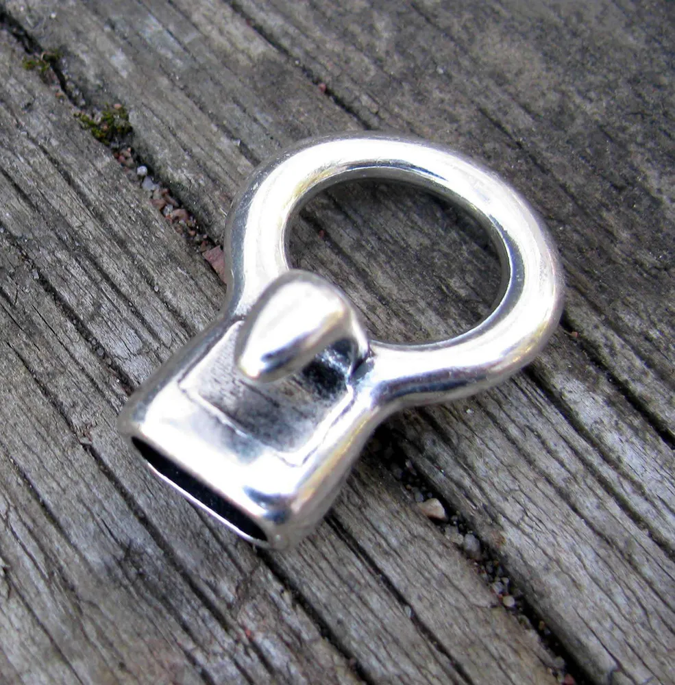 Haklås Silverfärgat - Toggel, hål 11x5,3mm - 1 styck