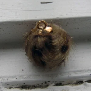Hänge boll - Fuskpäls Leopard Buff 16mm 1 styck
