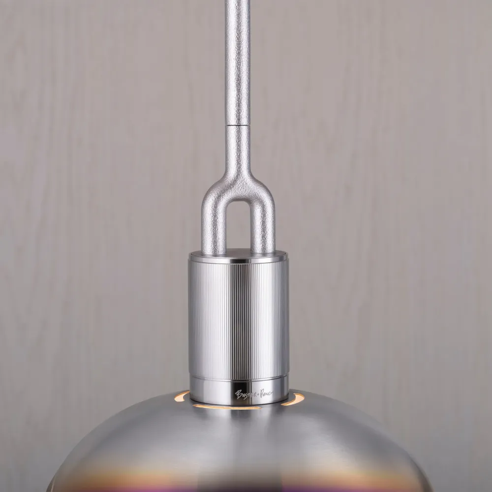 Forked Pendant Shade Medium pendellampa, bränt stål • Buster + Punch