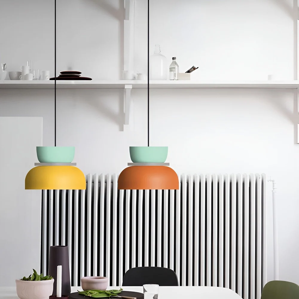 VividGlow- Vivid Metallisk Macaron LED-pendellampa Liten