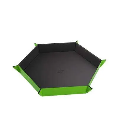 Gamegenic Magnetisk Tärningsbricka Hexagonal Svart/Grön