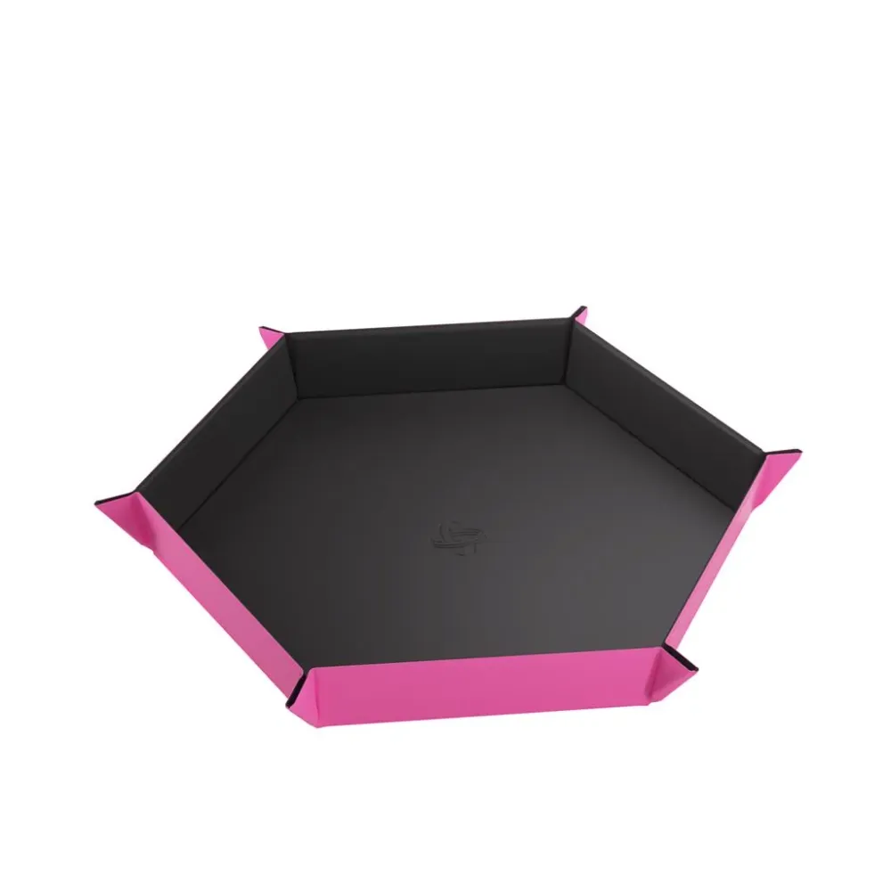 Gamegenic - Magnetisk Tärningsbricka Hexagonal Svart/Rosa