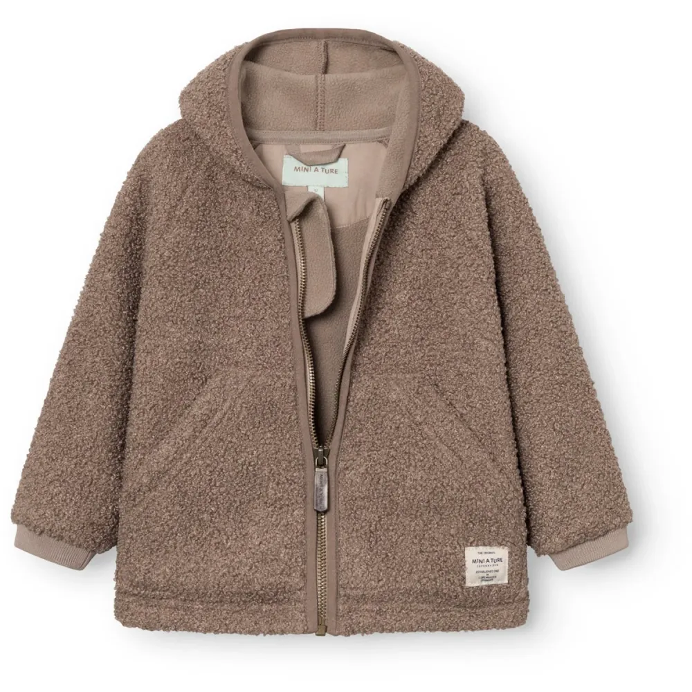 Mini ture Grey Kakao Matliff Teddyfleece Jacket. GRS