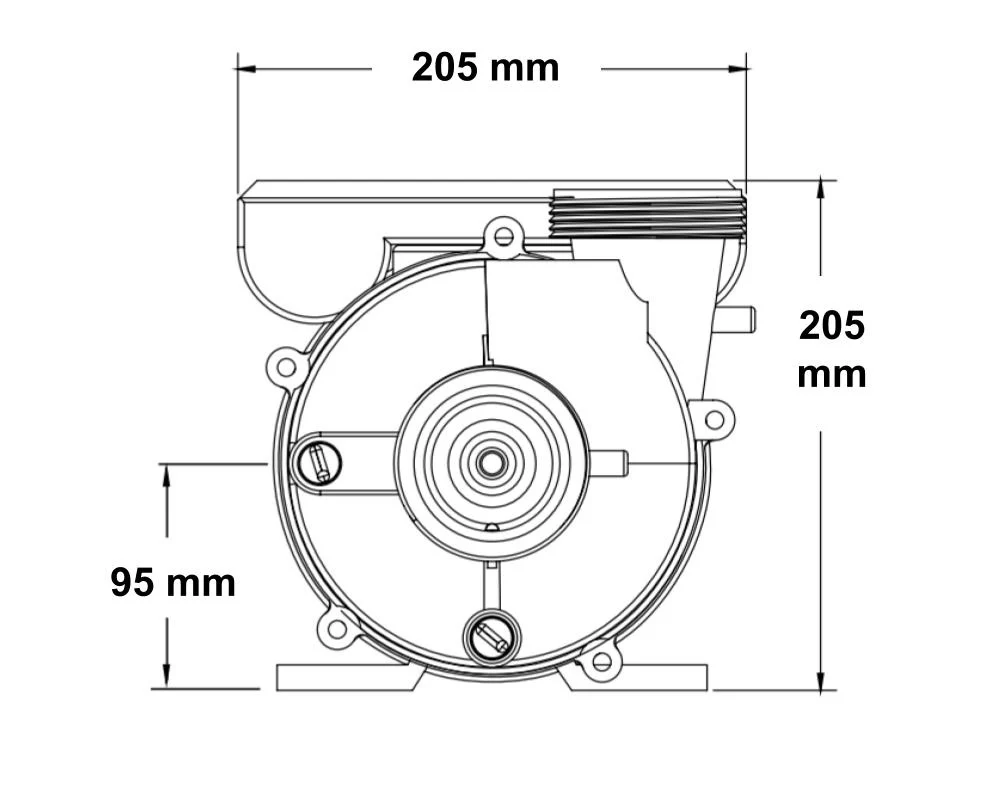 Pump Balboa Niagara 3hp 2-spd Pump (2x2)