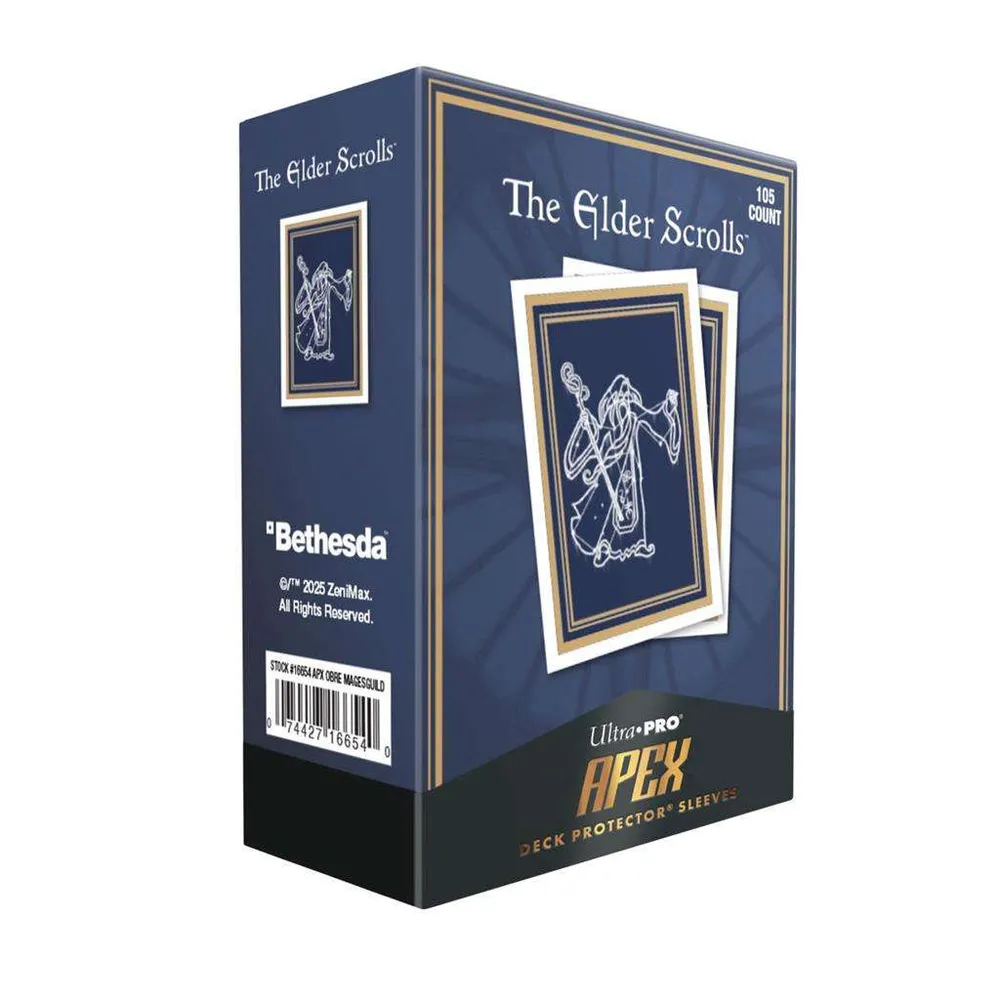 UP - Elder Scrolls: Mages Guild 105ct APEX Deck Protector Sleeves för Bänkskiva Gaming