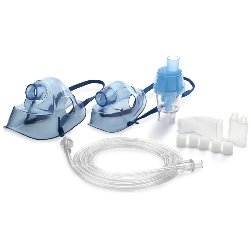Omnibus tillbehör för inhalatormask för barn och vuxna Nebulisator Luftslang Munstycke Filter Azure.