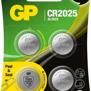 Batteri CR2025 Litium Safety seal fyra-pack Home & Office