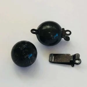 Claspgarten Instickslås - Rund Svartfärgad 8mm 1 styck