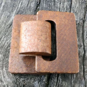 Fler-rads lås Trä - Mörkbrun 48x46mm 1 adjust