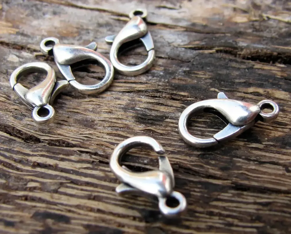 Klolås Silverfärgat - Kvalitets lås 12 mm 15-pack
