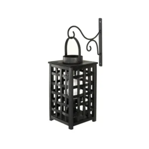 Krok LYKTA svart all-metal 26x2x27cm