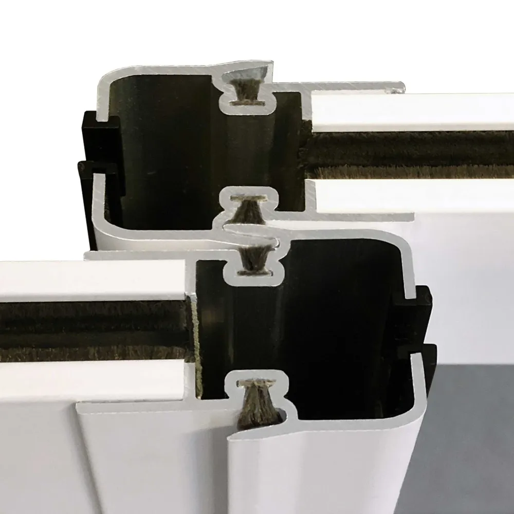 Skjutdörr Aluwhite Sommar 5 mm