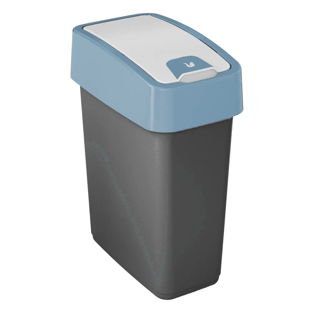 Soptunna med trycklock 10l Keeeper Magne - lockfärg navy