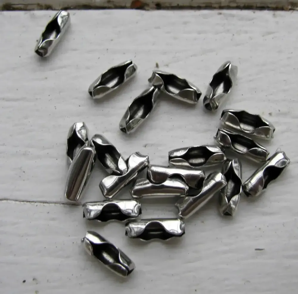 Lås till Kulkedja - Silverfärgad 3 mm, 20-pack