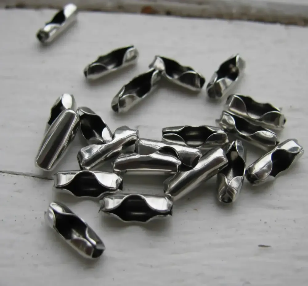 Lås till Kulkedja - Silverfärgad 3 mm, 20-pack