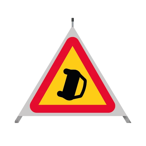 Varningstält - Olycka Lock